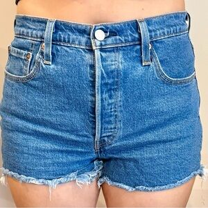 Levi's Women's Blue Jean Shorts